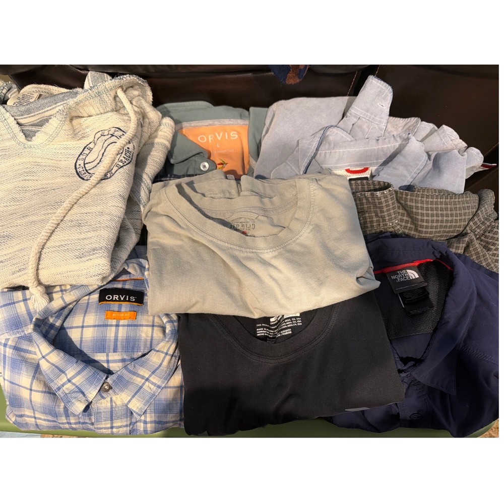 Mens Premium Clothing Lot10+ The North Face Orvis Polo Ralph Lauren Hurley L
